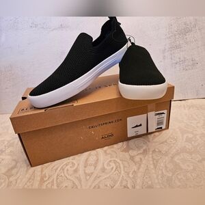 Call It Spring Black Slip-On Luckee Knit Shoes, Assorted Sizes, New in Box Vegan